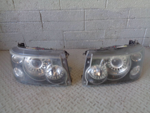 Range Rover Sport Headlight Xenon Pair Lamp with Angel Eyes L320 L090924