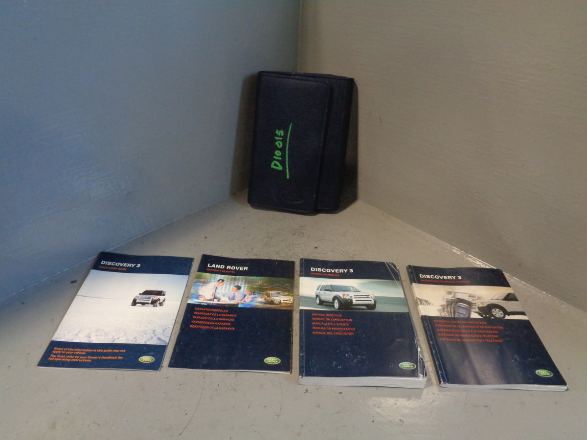 Discovery 3 Handbook User Manual in Wallet Land Rover 2004 to 2009 D10015