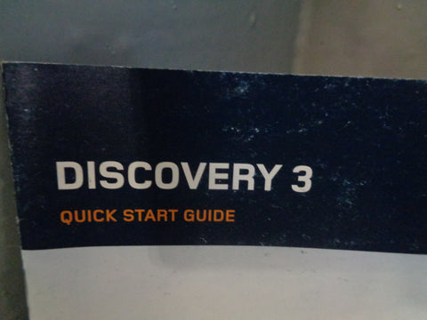 Discovery 3 Handbook User Manual in Wallet Land Rover 2004 to 2009 D10015