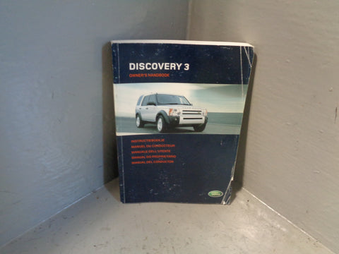 Discovery 3 Handbook User Manual in Wallet Land Rover 2004 to 2009 D10015