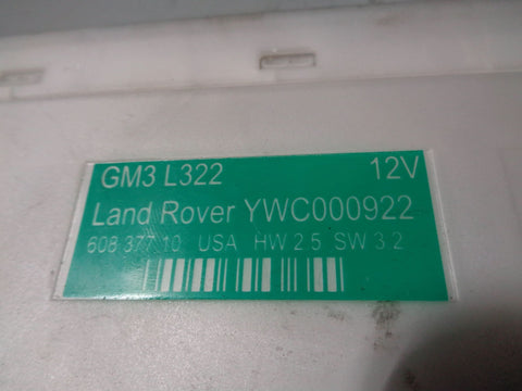 Range Rover L322 Body Control Module BCM BCU ECU YWC000922 Land Rover