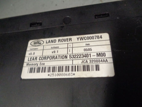 Electric Seat Module ECU Front YWC000784 L320 Discovery 3 Range Rover Sport