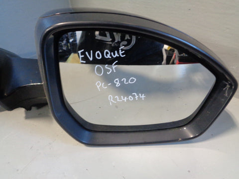 Range Rover Evoque Door Mirror Off Side Right Power Fold Black 2011 to 2018