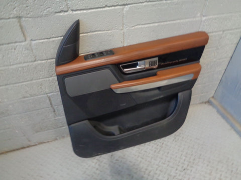 Range Rover Sport Door Cards in Tan and Black Facelift L320 2009 to 2013 K19044