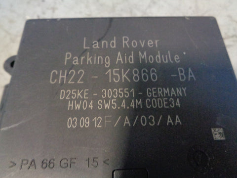 Range Rover Sport Parking Aid Module ECU CH22-15K866-BA 2009 to 2013