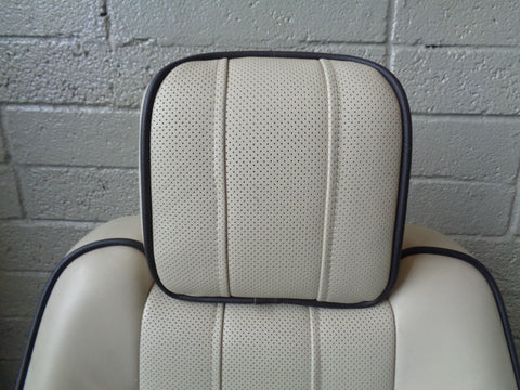 Range Rover L322 Leather Seats Ivory Black Piping Westminster 2010 to 2013 R05074