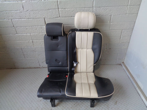 Range Rover L322 Leather Seats Black and White Set of 5 2002 To 2006 L18094