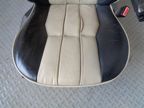 Range Rover L322 Leather Seats Black and White Set of 5 2002 To 2006 L18094