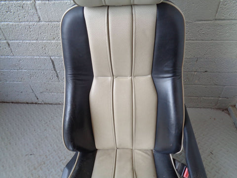 Range Rover L322 Leather Seats Black and White Set of 5 2002 To 2006 L18094