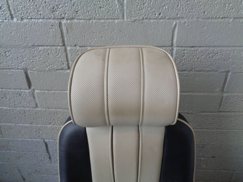 Range Rover L322 Leather Seats Black and White Set of 5 2002 To 2006 L18094