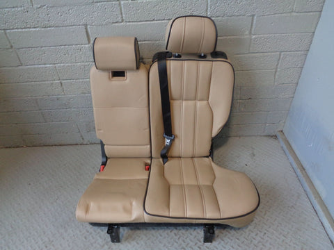 Range Rover L322 Leather Seats Sand Black Piping Set of 5 2006 To 2009 L04114