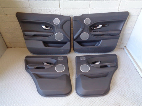 Range Rover Evoque Door Cards Set of 4 in Black Dynamic L538 2011 to 2015