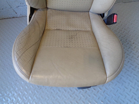 Freelander 1 Seats Full Set of Leather Beige Manual Adjust Land Rover S11064