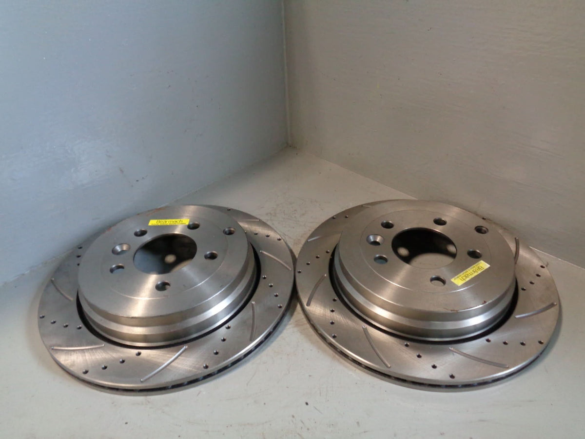 Brake Discs Vented Grooved Rear Pair Discovery 3 4 Range Rover Sport SDB000636