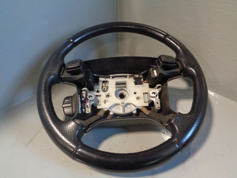 Discovery 2 Steering Wheel Land Rover Black Leather with Horn Buttons R03015