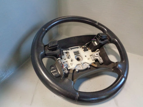 Discovery 2 Steering Wheel Land Rover Black Leather with Horn Buttons R03015