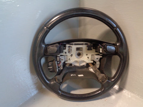 Discovery 2 Steering Wheel Land Rover Black Leather with Horn Buttons R03015