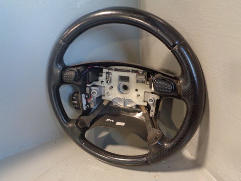 Discovery 2 Steering Wheel Land Rover Black Leather with Horn Buttons R03015