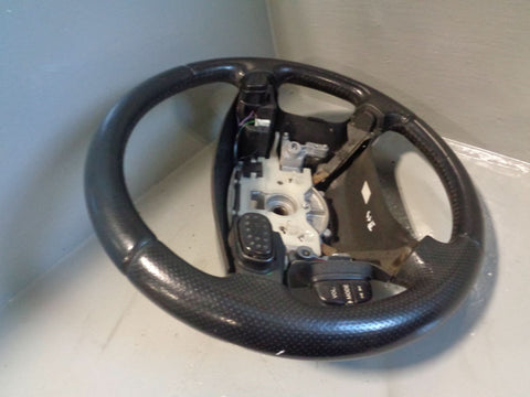 Discovery 2 Steering Wheel Land Rover Black Leather with Horn Buttons R03015