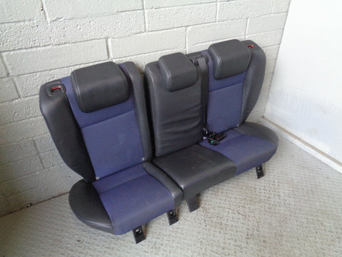 Freelander 2 Seat Rear Half Leather Blue Black Land Rover 2006 to 2011 S17074