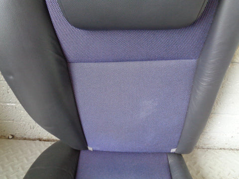 Freelander 2 Seat Rear Half Leather Blue Black Land Rover 2006 to 2011 S17074