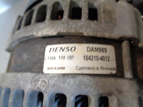 Range Rover L322 Alternator 3.6 TDV8 DAN989 Denso 2006 to 2009