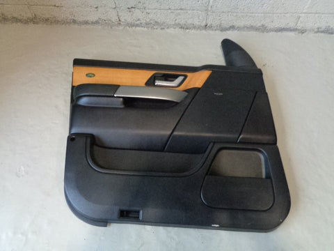 Range Rover Sport Door Cards in Black with Wood Trim L320 2005 to 2009 B17033