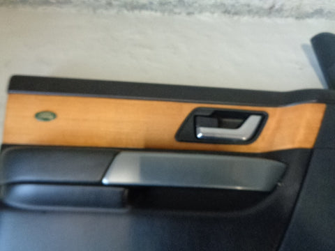 Range Rover Sport Door Cards in Black with Wood Trim L320 2005 to 2009 B17033