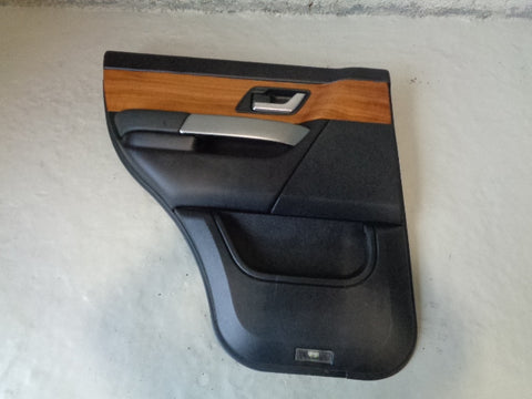 Range Rover Sport Door Cards in Black with Wood Trim L320 2005 to 2009 B17033