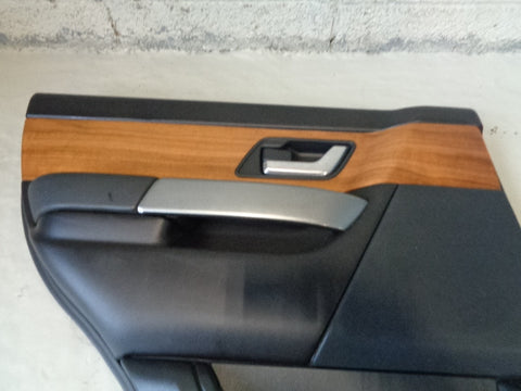 Range Rover Sport Door Cards in Black with Wood Trim L320 2005 to 2009 B17033