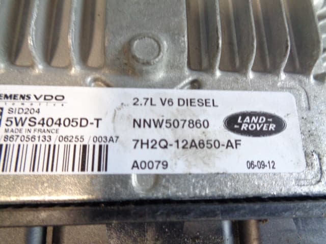 Range Rover Sport Engine ECU 2.7 TDV6 NNW507860 L320 Euro 4