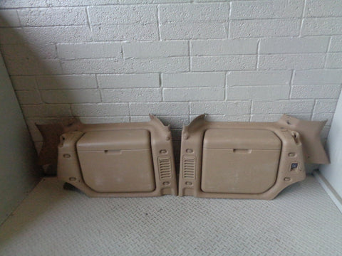 Discovery 2 Boot Trims Pair Beige with Storage Bins Land Rover R04103