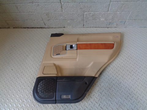 Range Rover L322 Door Card in Sand and Black Off Side Rear 2006 to 2009