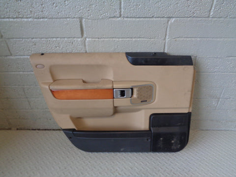 Range Rover L322 Door Card in Sand and Black Near Side Front 2006 to 2009