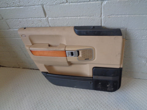 Range Rover L322 Door Card in Sand and Black Near Side Front 2006 to 2009