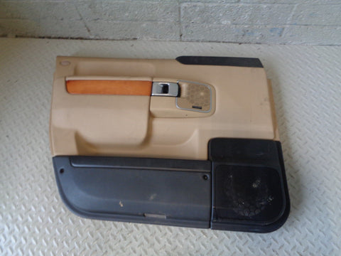 Range Rover L322 Door Card in Sand and Black Near Side Front 2006 to 2009