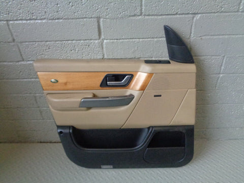 Range Rover Sport Door Cards in Alpaca with Wood Trim L320 2005 to 2009 B10103