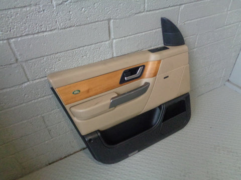 Range Rover Sport Door Cards in Alpaca with Wood Trim L320 2005 to 2009 B10103