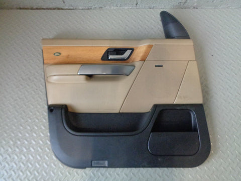 Range Rover Sport Door Cards in Alpaca with Wood Trim L320 2005 to 2009 B10103