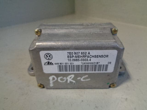 Porsche Cayenne 9PA YAW Rate Sensor 7E0 907 652 A 2003 to 2009