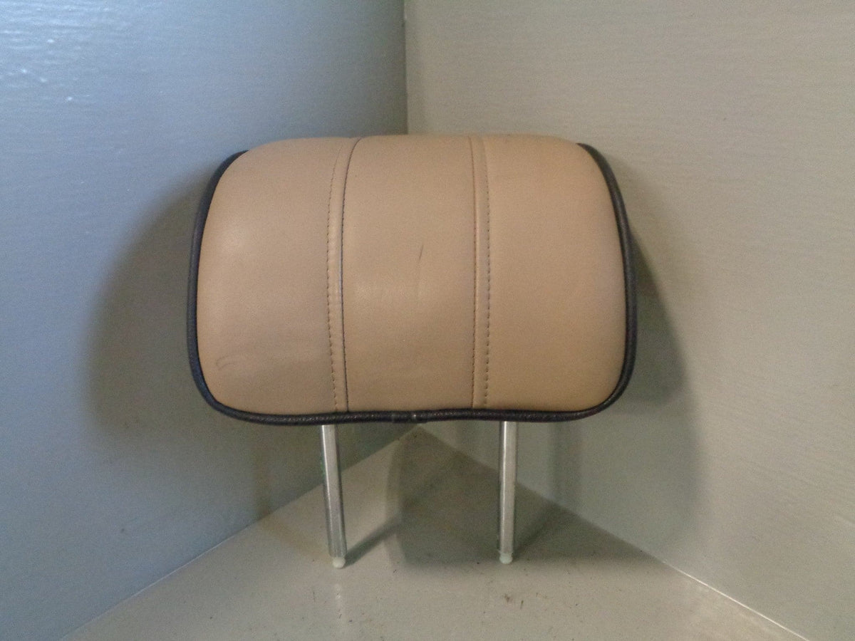 Range Rover L322 Front Off Side Headrest in Sand with Brown Piping 2002 to 2006