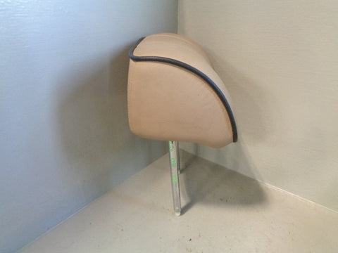 Range Rover L322 Front Off Side Headrest in Sand with Brown Piping 2002 to 2006