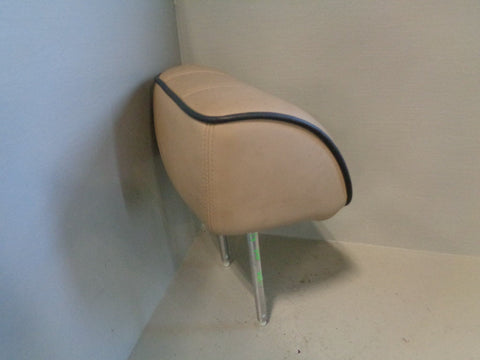 Range Rover L322 Front Off Side Headrest in Sand with Brown Piping 2002 to 2006