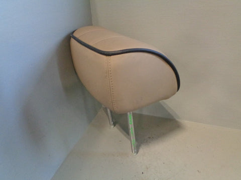 Range Rover L322 Front Near Side Headrest in Sand with Brown Piping 2002 to 2006