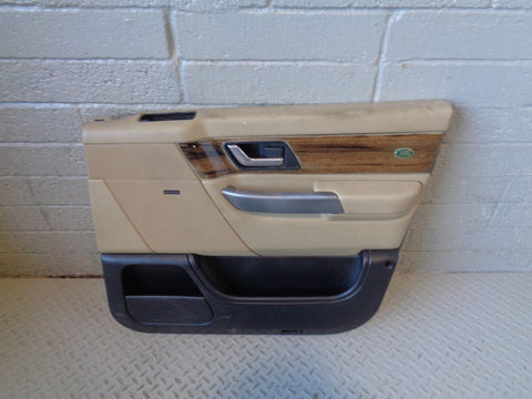 Range Rover Sport Door Cards in Alpaca with Wood Trim L320 2005 to 2009 B01123