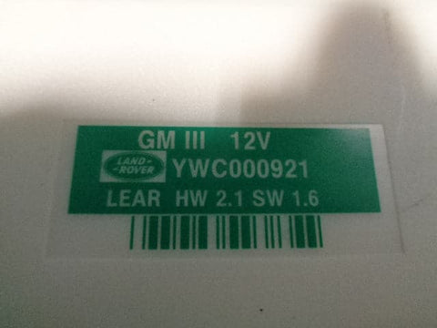 Range Rover L322 Body Control Module BCM BCU ECU YWC000921 Land Rover