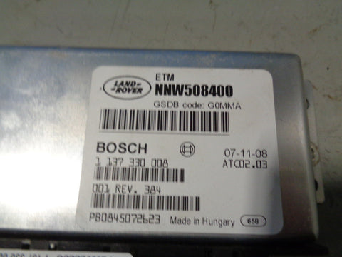 Range Rover L322 Transmission Control Module ECU NNW508400 2006 to 2009