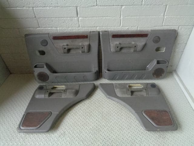 Discovery 2 ES Door Cards Set Grey Wood Trim Land Rover 1998 to 2004 R07073
