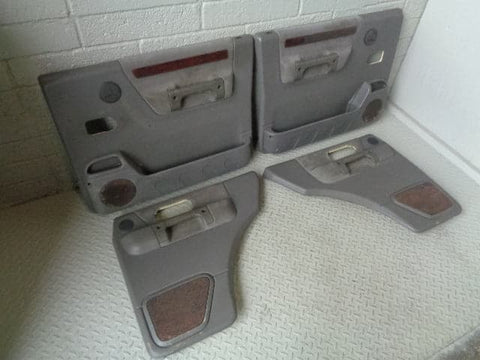 Discovery 2 ES Door Cards Set Grey Wood Trim Land Rover 1998 to 2004 R07073