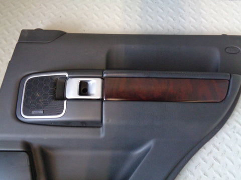 Range Rover L322 Door Cards in Black with Wood Trim Facelift 2006 to 2010 R04014